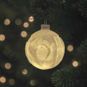 Egyedi fényképes karácsonyfadísz